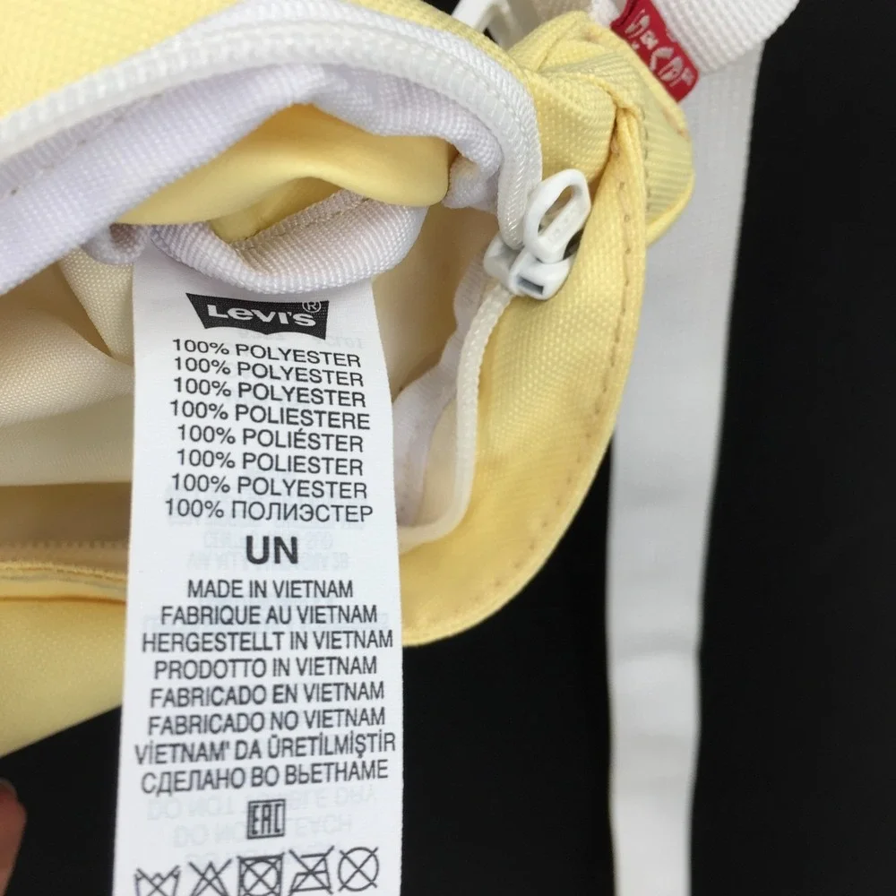 Levi's butter Yellow Fanny Pack hip bag pastel retro‎ lightweight